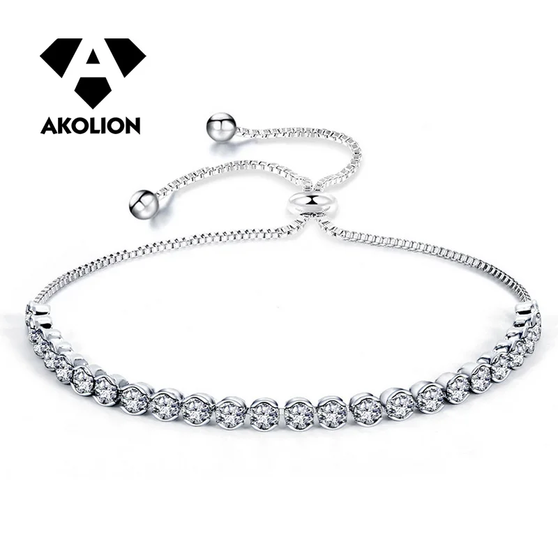 

Jewelry bracelet 925 silver cubic zirconia bracelet exquisite fashion bracelet lady's engagement anniversary jewelry gift