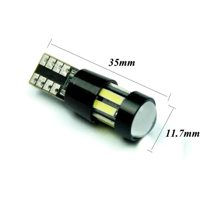 Франшиза супер яркий 2 шт T10 7020 10 SMD белый светодиод W5W автомобильная лампа LED стоп