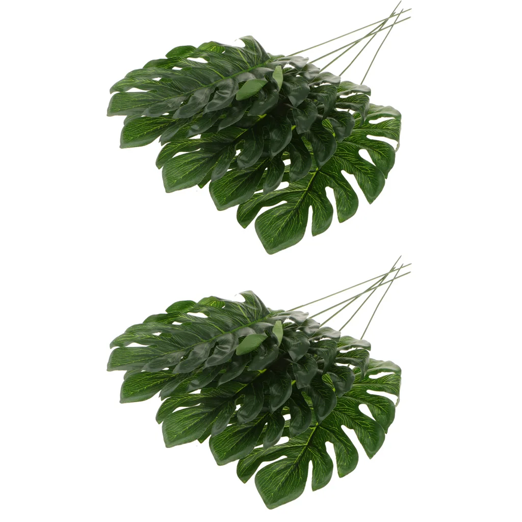 10x Large Palm Monstera Leaves Leaf Faux Leaf for Home Yard Wedding Decor