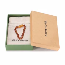 Baltic Amber Bracelet for Adult (Cognac Raw) – 2 Sizes