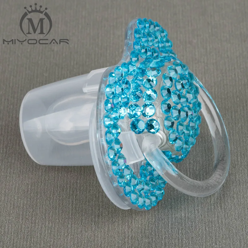 MIYOCAR специальная цена красочная ручная работа bling crystal rhinestone детская соска/соски/пустышки/cocka/chupeta& соска зажимы