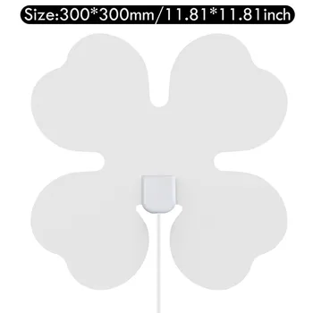 

HDTV Antenna Detachable Digital Amplified Four-Leaf Clover Shape Design 80 Miles Range Support 4K 1080p Indoor Signal Booster