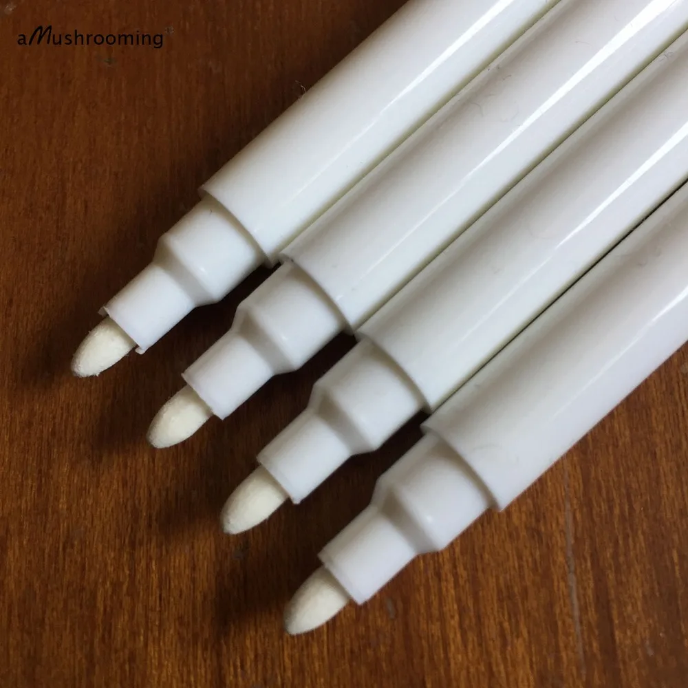 Белая меловая ручка x2 для мелких этикеток/деревянные мини-меловые