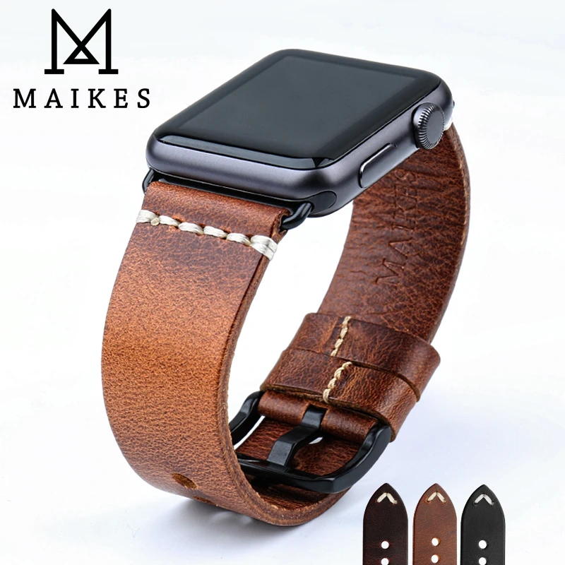 Apple watch band leather 44mm Clearance