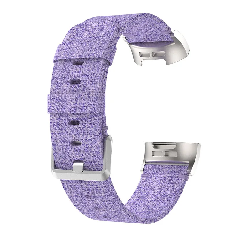 

Newly Design Woven Canvas Wrist Band Watch Strap For Fitbit Charge 3 Smart Watch Accessory Replacement 80928