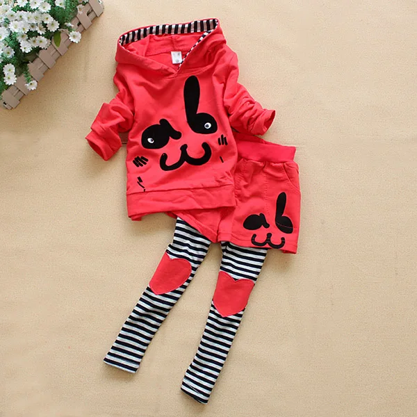 

Cute Kids Girls Outfits Sweat Suit Rabbit Tops Pants Clothes Long Sleeve 2 Pcs