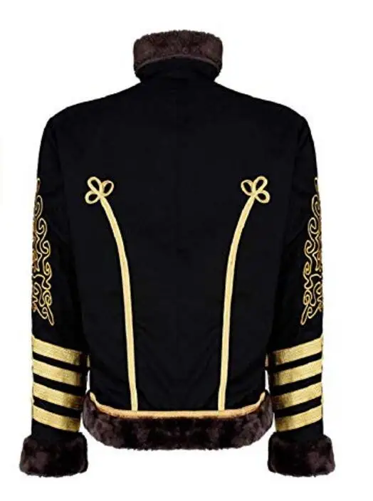 Мужская Черная Золотая куртка Hussar в стиле стимпанк мужская с искусственным