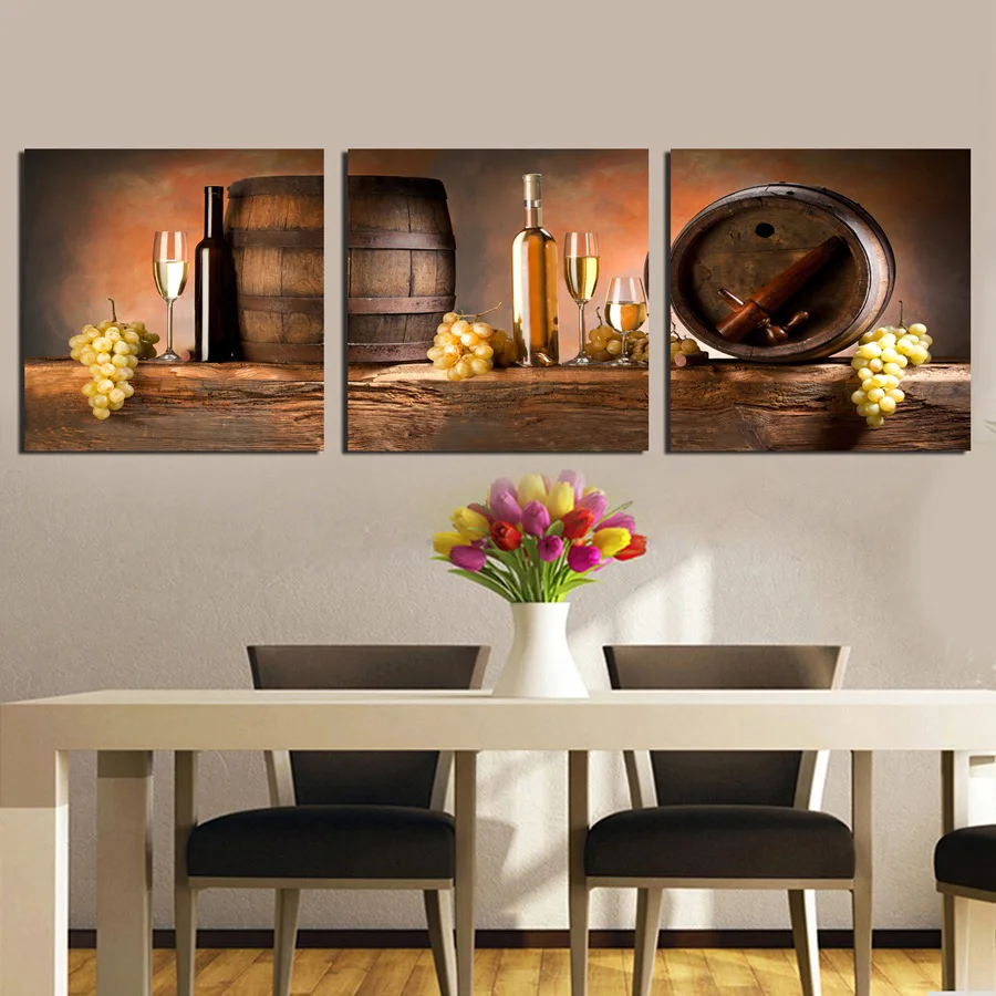 sechars 3 Piece Wall Art Fresh Bread Pictures Print on Canvas Painting Modern Kitchen Cafe Bar Restaurant Bakery Shop Decor,Streched and Framed Ready to Hang
