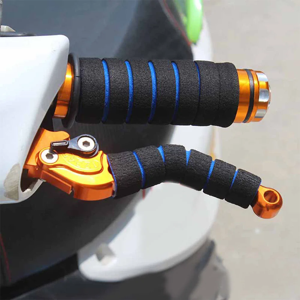 Motorcycle Bike Racing Bicycle Handle Bar Non-slip Foam Sponge Grip Cover Soft Handlebar wholesale | Автомобили и мотоциклы