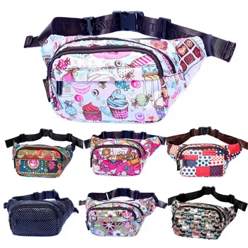 

Women Designer Waterproof Nylon Floral Waist Bum Camera Belt Bag Fanny Pack Hip Purse Money Cell Phone Pouch Christmas Gift