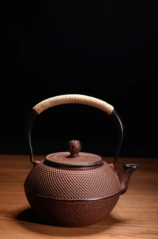 Черные пятна Декор чугунный чайник набор Южная Япония ручной работы чайник 1200 мл Посуда Кунг Фу горшок
