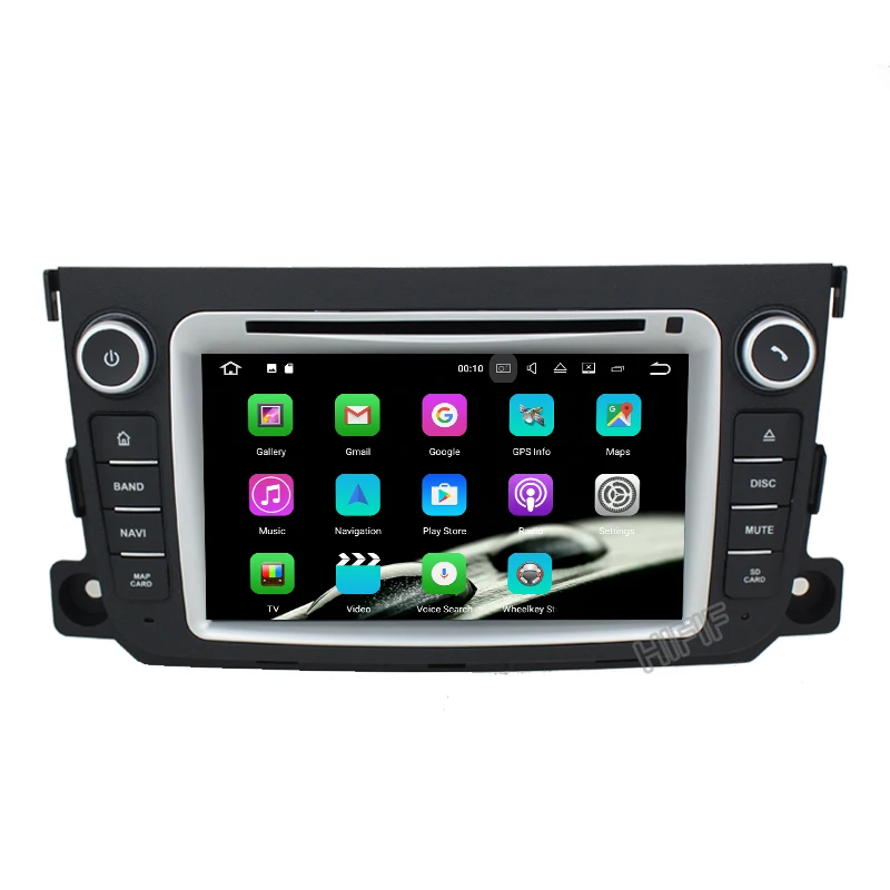 1024*600 7 inch For Mercedes Benz Smart Fortwo Android 8.0 Octa Core 4GB RAM 32GB ROM Radio Car DVD Player GPS Navigation System
