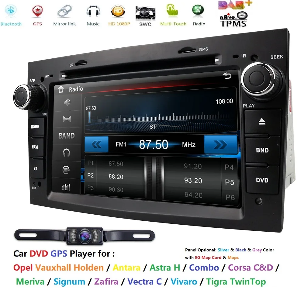 Discount 2 din Car DVD Stereo for Vauxhall Opel Astra H G Vectra Antara Zafira Corsa DVD GPS Navi Radio 3 color steering wheel RDS Camera 2
