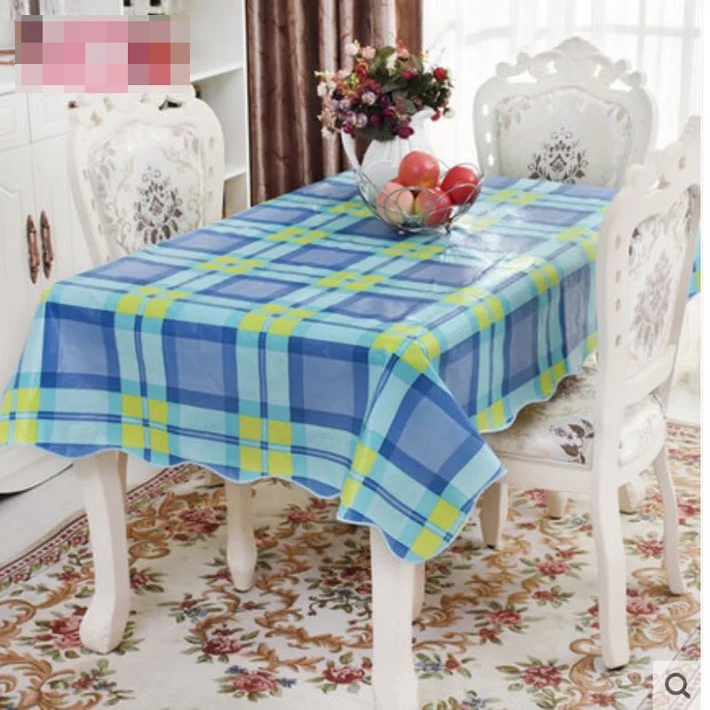 Flannel Backed Tablecloth Spread Cover for Dinning Tea Table Waterproof