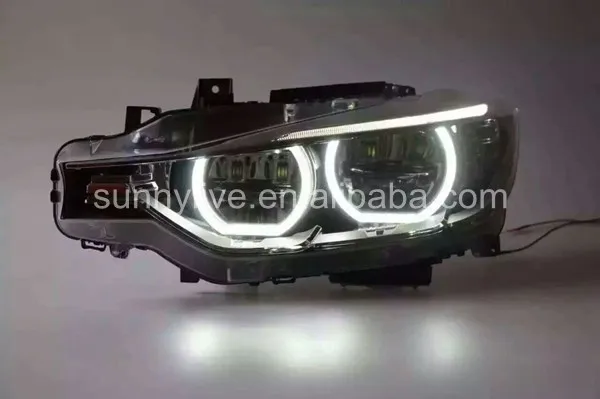 Для BMW F30 F35 318 320 325 328 330 335 светодиодный Ангельские глазки фар сборки SY