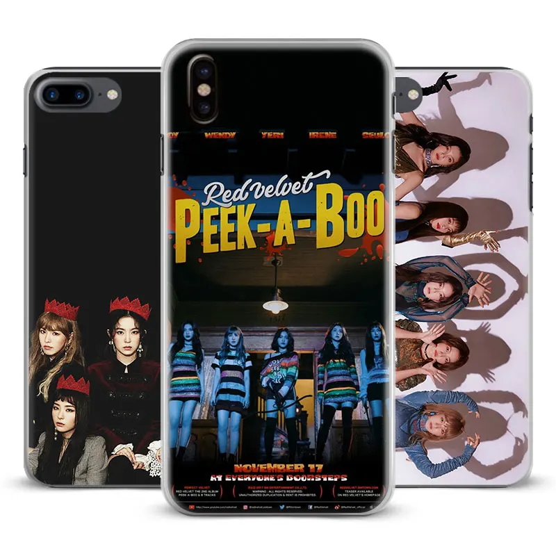 

Red Velvet Kpop Girl group Coque tempered glass Phone Case Cover For iPhone 5s SE 6s Plus 7 Plus 8 8Plus X XS XR XS 11 Pro MAX
