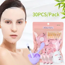 YOUSHA 34PCS SET DIY Compressed Face Mask Paper Bowl Facial Deep Cleaning Adsorption Blackhead Face Care