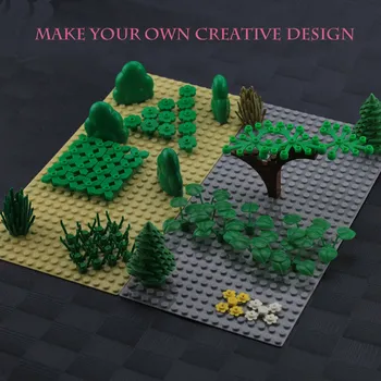 

10 Styles DIY Plants Building Blocks Compatible With Tree Trunks Bricks MOC Blocks Educational Brick Assemble Particles