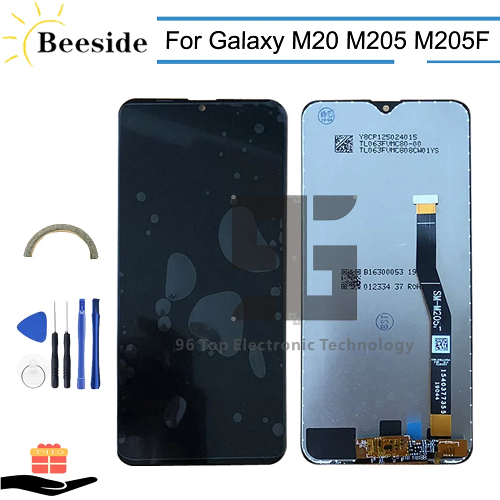 

AA+ Original LCD 6.3'' For Samsung Galaxy M20 M205 M205F SM-M205F/DS LCD Display Touch Screen Digitizer Assembly Replace