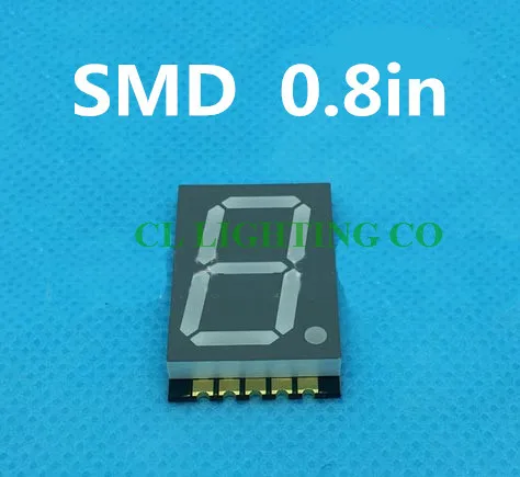 0 8 &quot0.8in SMD цифровая трубка красный 1 цифра светодиодный дисплей модуль дюймов 7