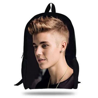 

Newest Happy Satchels Justin Bieber Fashion Fans School Bags for Childrens Backpacks for Teen Girls Book Sac Mochilas