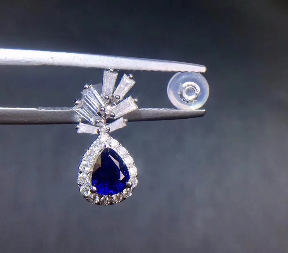 Ювелирные изделия настоящее чистое 18 K Белый Золотой AU750 100% натуральный