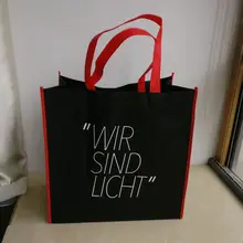 500 шт./лот 40x50x10 см переработанных нетканые тканевая сумка-шоппер Экологичная сумка для продуктов сумка хозяйственная сумка для продвижения