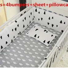 Промо-акция! 6 шт. на выбор; детская кроватка; комплект детского постельного белья хлопчато-бумажные занавески детская кроватка комплекты для детской кроватки(бамперы+ лист+ наволочка