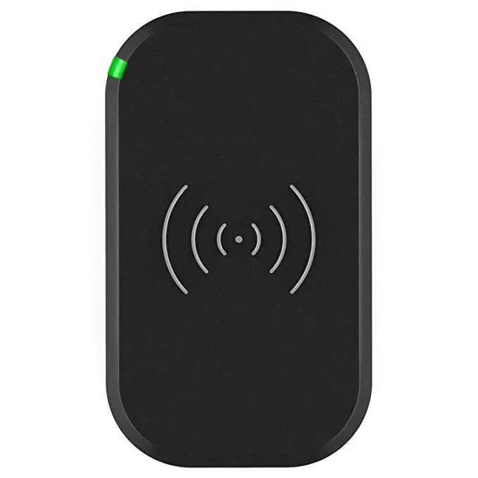Qi сертифицированное Беспроводное зарядное устройство, 3 катушки 7,5 Вт Быстрое беспроводное зарядное устройство, совместимое iPhone Xs Max/XR 10 Вт, совместимый samsung Galaxy S9 - Тип штекера: black