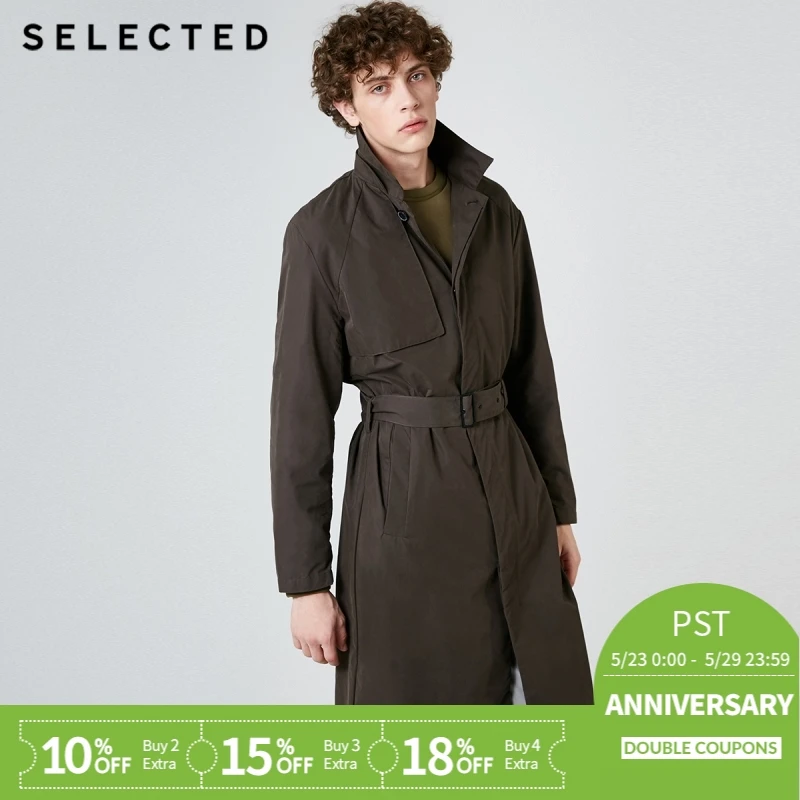 

SELECTED Men's Silhouette Loose Fit Medium Style Wind Coat C|4191OM507