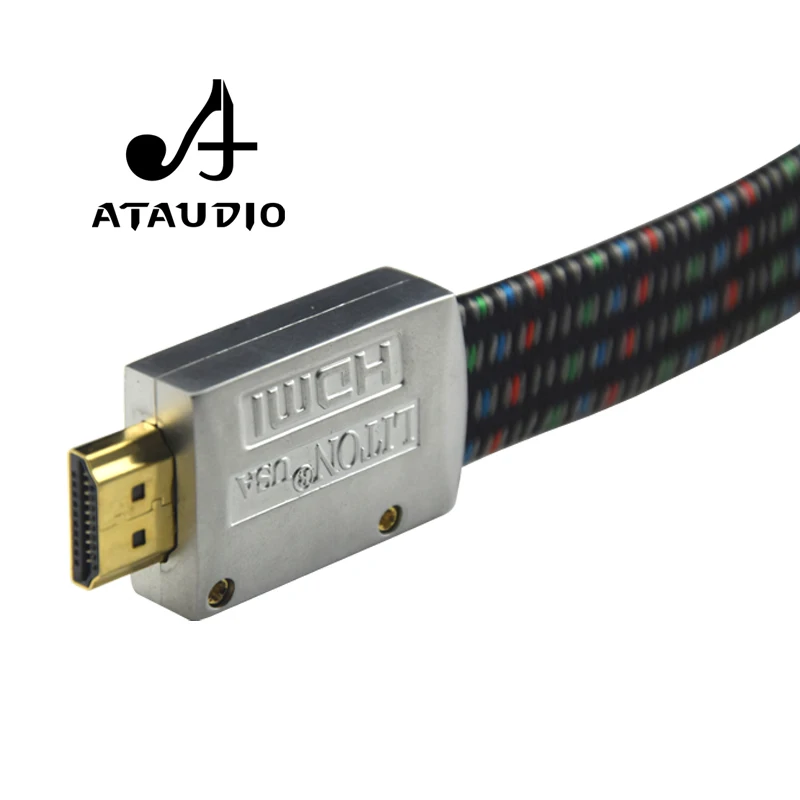 ATAUDIO Hifi HDMI кабель из чистой меди Liton Hi-end HDMI 1,4 аудио кабель