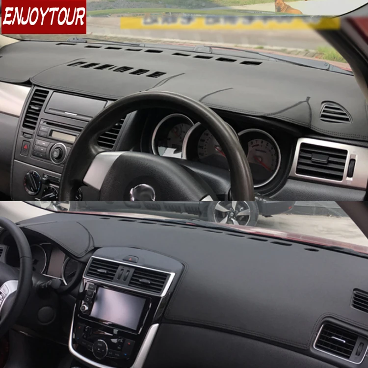 For Nissan Pulsar Tiida 2004 2018 C11 C12 Leather Dashmat Dashboard Cover Prevent Sunlight Pad