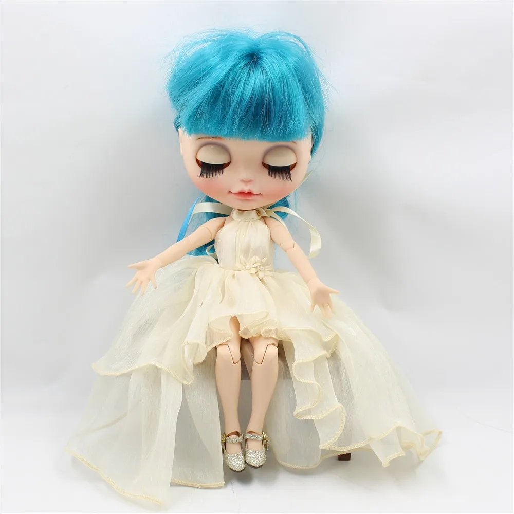 Neo Blythe Doll Chiffon Dress with Flower 11