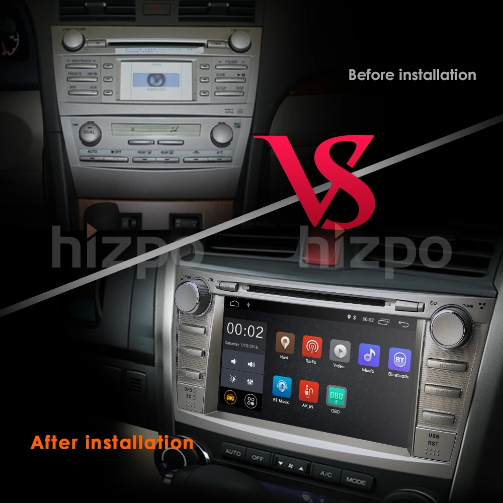 Cheap Android8.0/8Core 4Core/Android7.1/8.1 Car DVD Player For Toyota Camry 2008-2011 GPS Navi SD/USB Touch Screen Radio mp3 Bluetooth 50