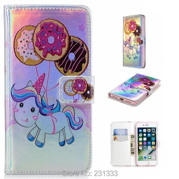 

Bling Cartoon Laser Relief Wallet Leather Pouch Case For Iphone X XS MAX XR 8 7 9 PLUS 6 6S SE 5 5S Stand ID Card Cover 100pcs