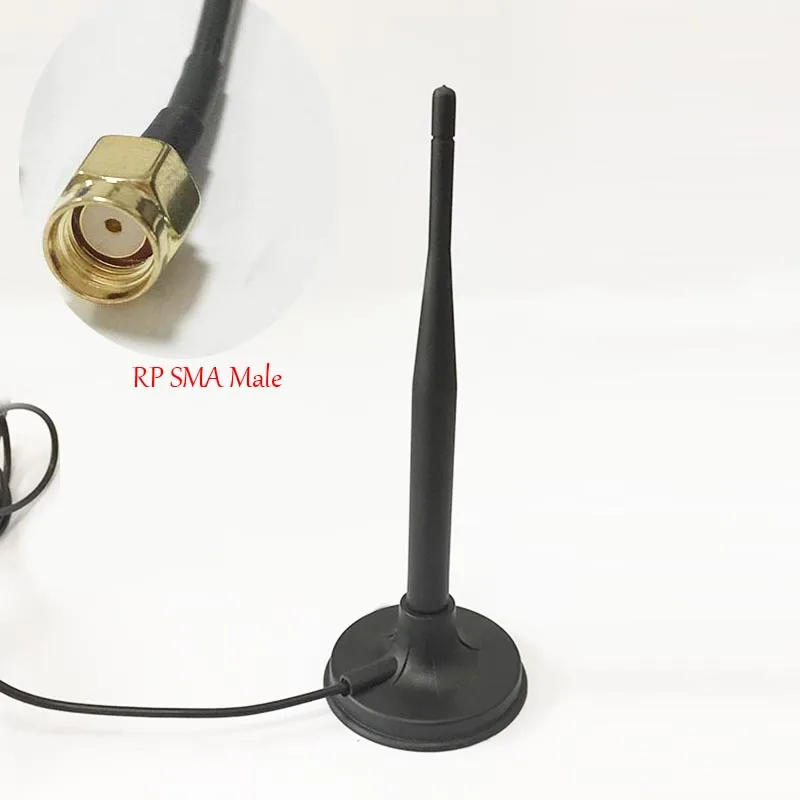 10 шт. DexMRtiC 2 4 ГГц 6dbi wifi антенна магнитная bse с 1 м Удлинительный кабель RP SMA штекер