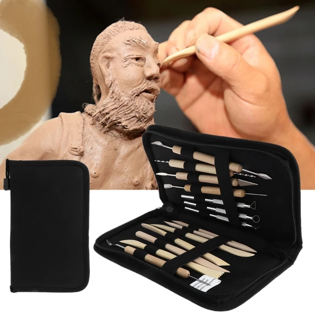 14Pcs Clay Sculpting Carving Pottery Tool Set Polymer Ceramic Modeling