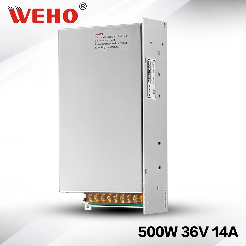 S-500-36) Заводская розетка 36 V 14A 220 v ac вход 36 v dc Выход 500 w импульсный источник питания 36 v источник питания 500 W