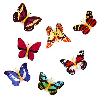 

Beautiful Butterfly LED Night Light Atmosphere Lamp Colorful Indoor Light with Suction Pad Home Party Table Wall Decoration