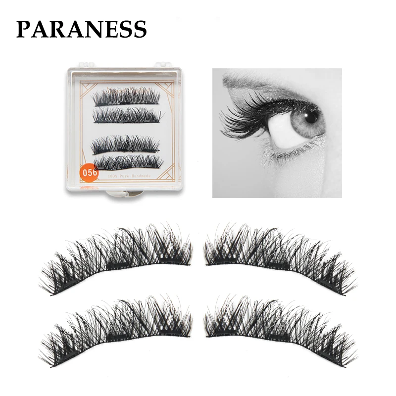 

false lashes aplicador 2Pairs Magnetic Eyelashes Extension Natural False Eyelashes on magnets 3D Magnetic Fake Eye Lashes Makeup