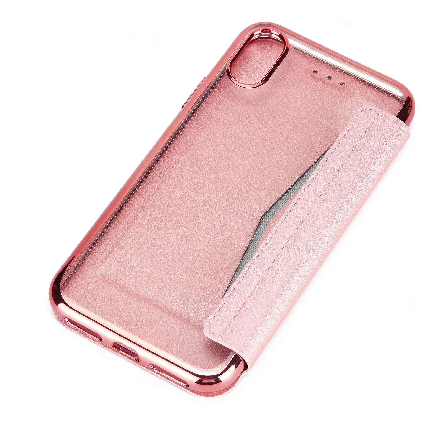 Luxury Brand For IPhone 7 Case Plating Edge Flip Case For Iphone X 6 6s 8 Plus XS Max Xr Cover Bussiness Leather Phone Cover