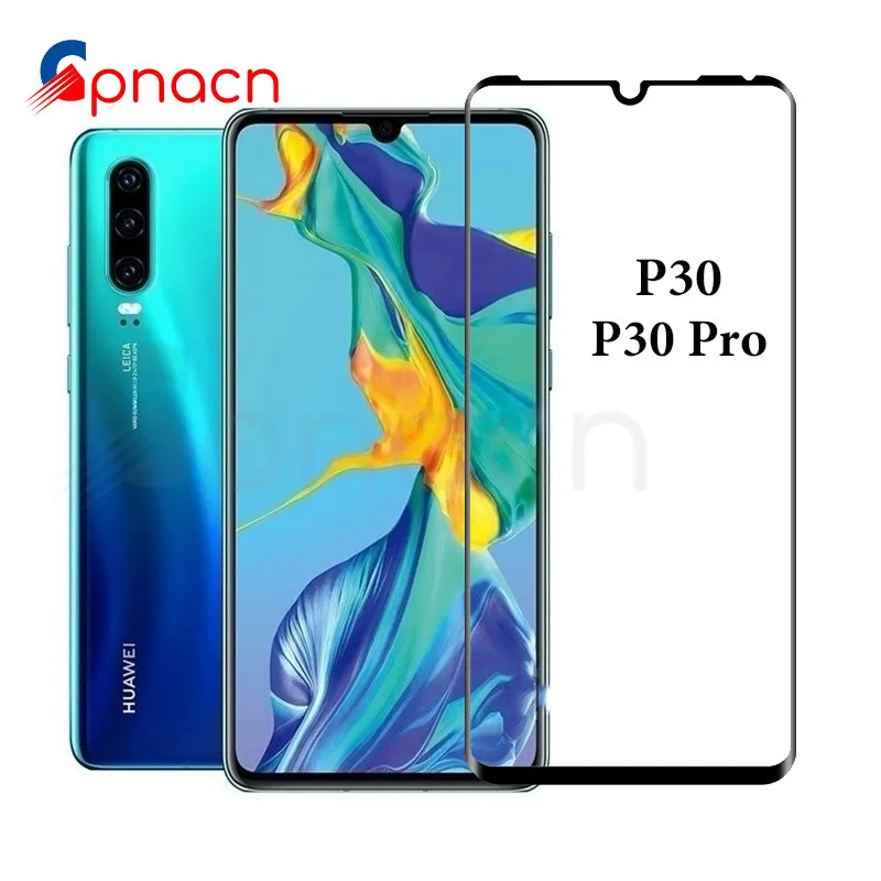 

Tempered Glass For Huawei P30 Pro Lite Screen Protector Full Curved Edge Protective Glass For Huawei P20 Pro P10 Lite Plus Film