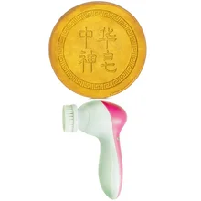 Алоэ лица мыло кожи Отбеливающее мыло ручной работы очищающее лицо кисти сочетание, Удаление прыщей компактный для пор и угрей инструмент для удаления