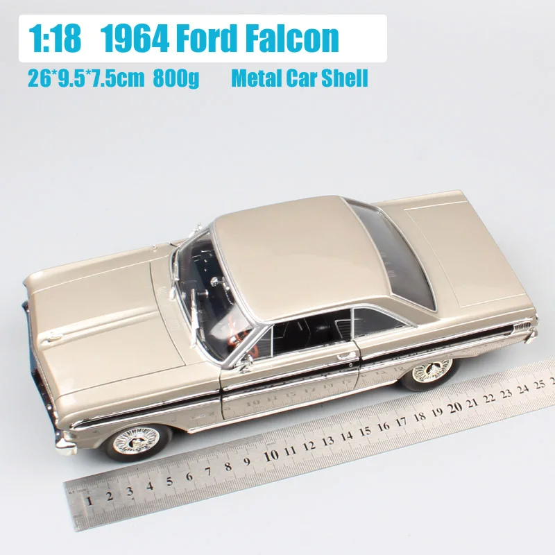 1:18 Масштаб классический ретро дорожный знак 1964 FORD FALCON Sprint hardtop Diecasts& Toy Vehicles модели автомобилей Коллекция игрушек для мальчиков