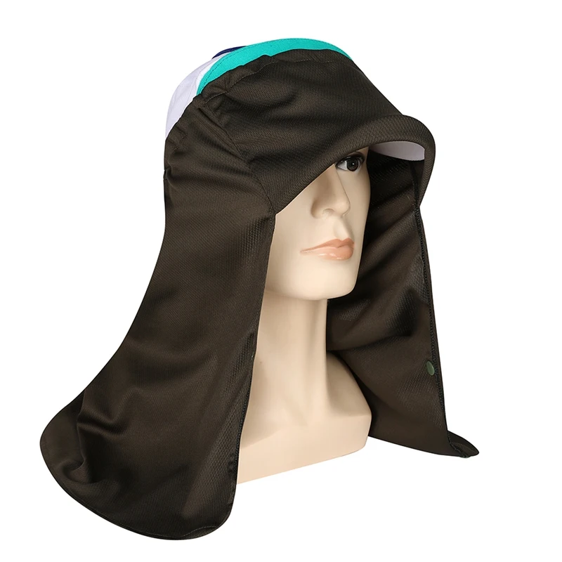 

2019 Summer Anti Mosquito Cap Fishing Bucket Hat Face Neck Protection Flap Sun Cap Outdoor Men Women Foldable Jungle Hats