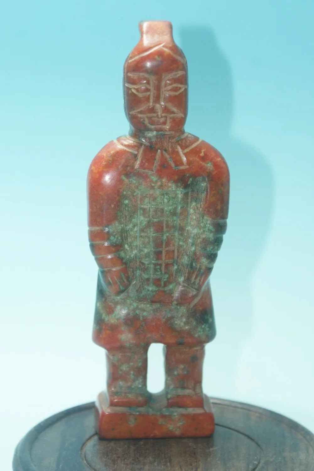 Chinese antique carved jade statue old classic braves braves old jade statue free shipping