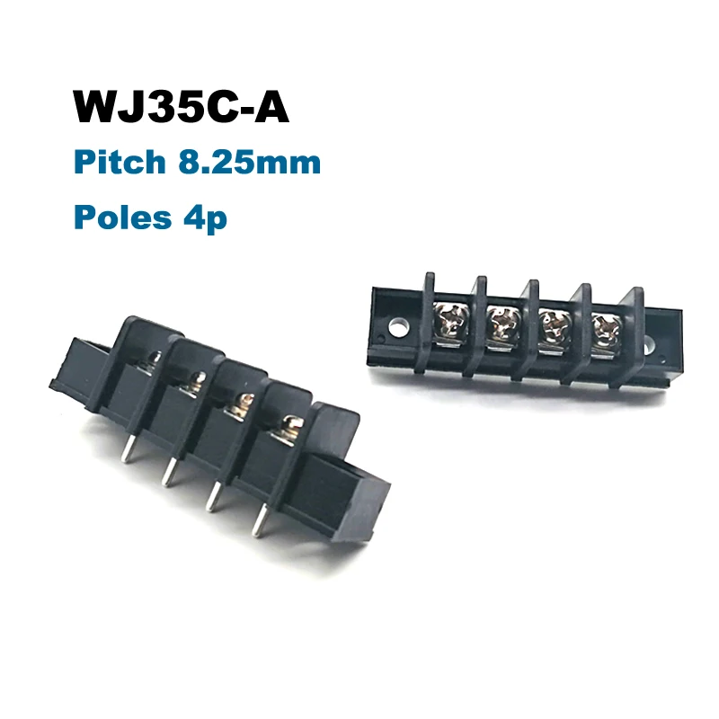 5 шт. Шаг 8 25 мм Барьерная Клеммная колодка PCB Прямая 2/3/4/5/6Pin разъемы для проводов с