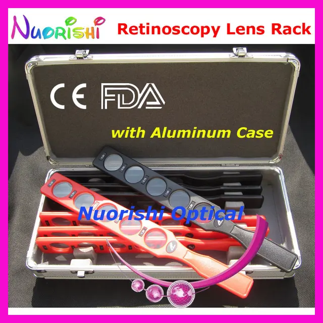 E03 1 Retinoscopy Lens Rack Set Kit Optical Supplies Trial Board Lens 8