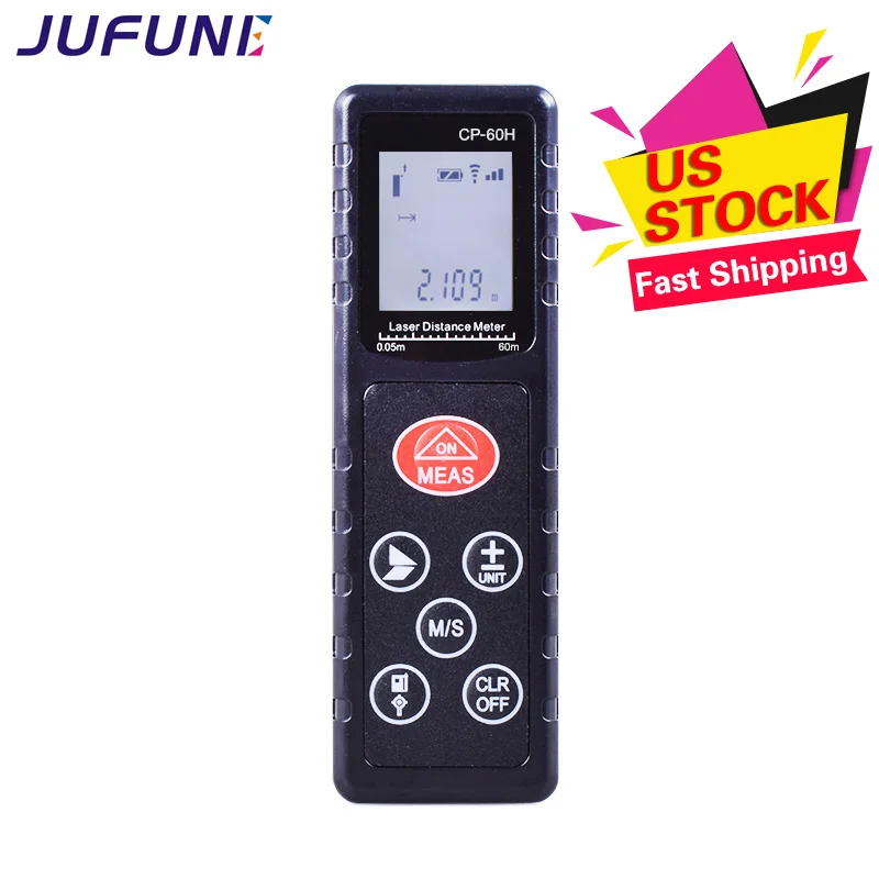 

Jufune CP-60H 60m Mini Laser Distance Meter Digital Tape Measurer