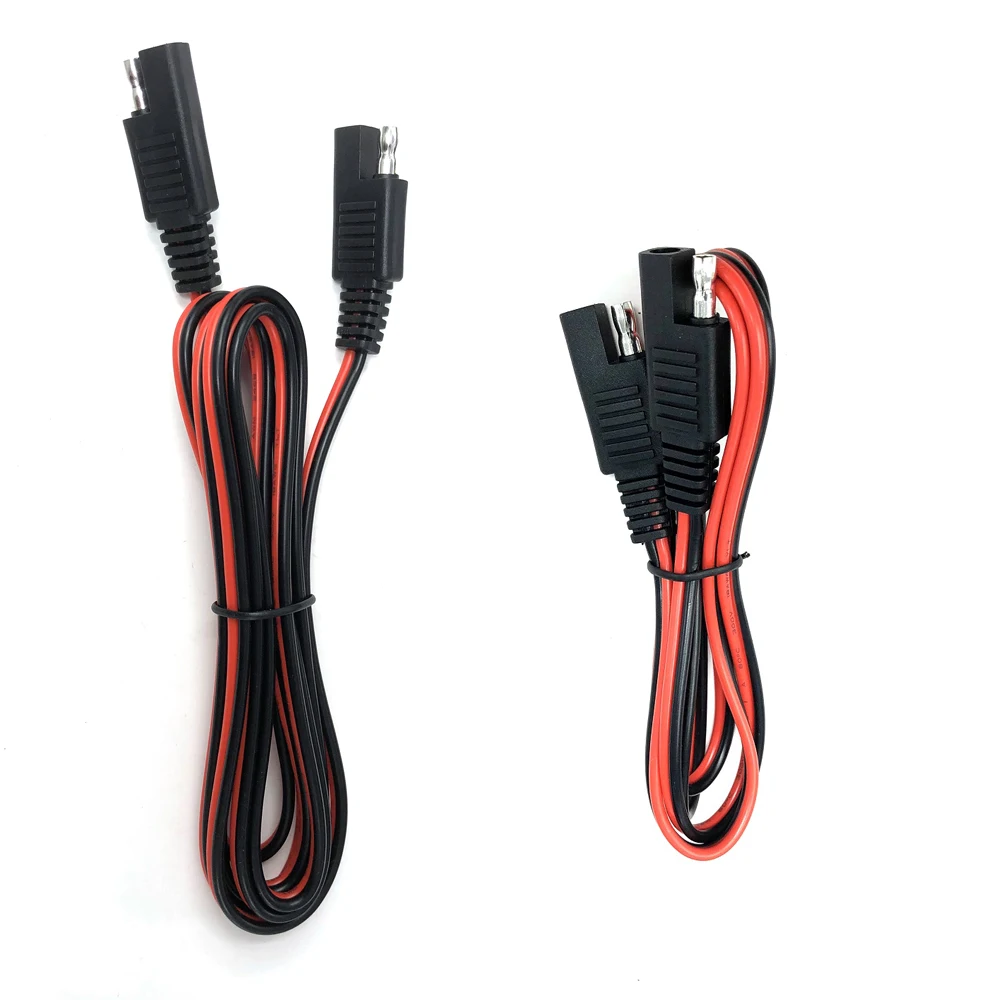

DIY 2 PCS SAE to SAE Extension Cable Quick Disconnect Wire Harness SAE Connector 100CM + 200CM, 18 Gauge (3Ft + 6Ft)